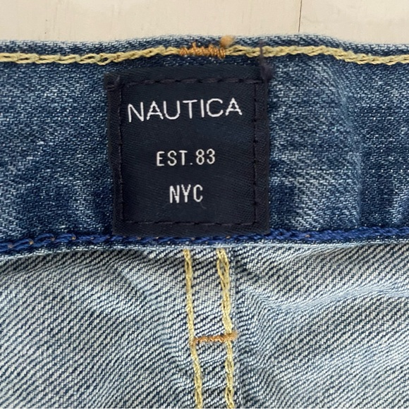 Nautica Relaxed Fit Blue Denim Jeans 100% Cotton Big & Tall, Menas sizes 42/32 - Picture 5 of 14